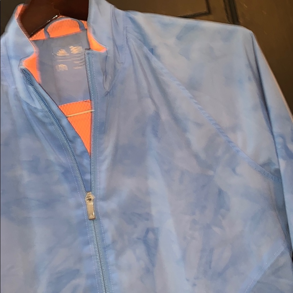 Adidas Blue Athletic Jacket Medium - image 3